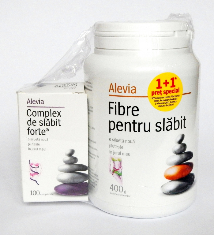 Pachet Complex slabit forte 100cp+Fibre slabit 400g - ALEVIA