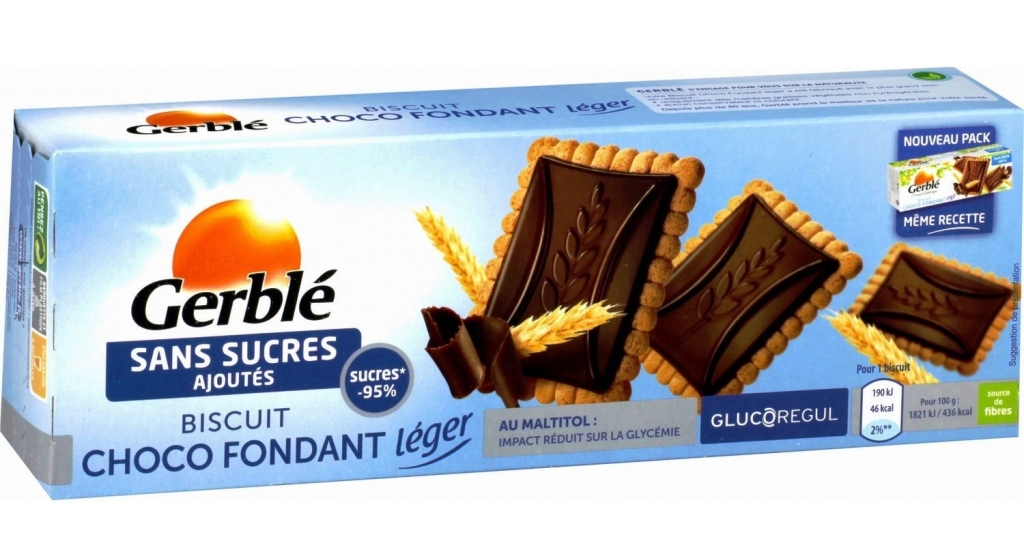 Biscuiti dietetici tableta ciocolata light 126g - GERBLE