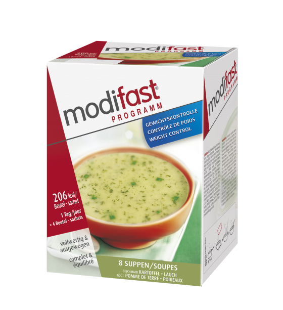 Supa crema proteica cartof praz 8x55g - MODIFAST