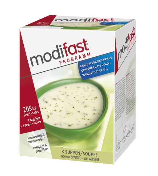 Supa crema proteica sparanghel 8x55g - MODIFAST