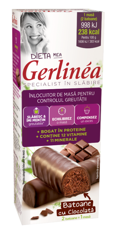 Batoane inlocuire masa ciocolata 2x31g - GERLINEA