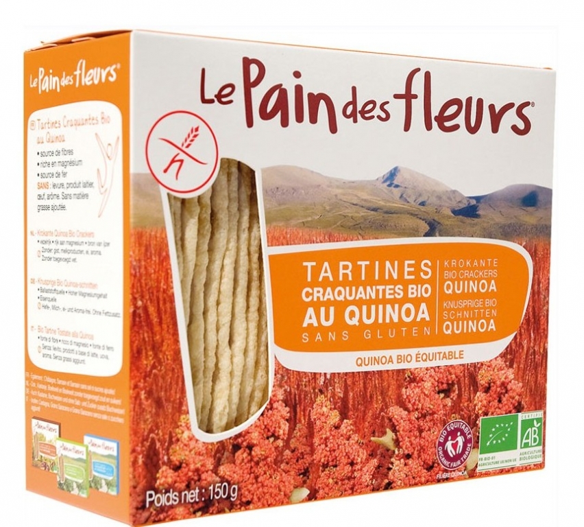 Tartine crocante orez semiintegral quinoa eco 150g - LE PAIN DES FLEURS