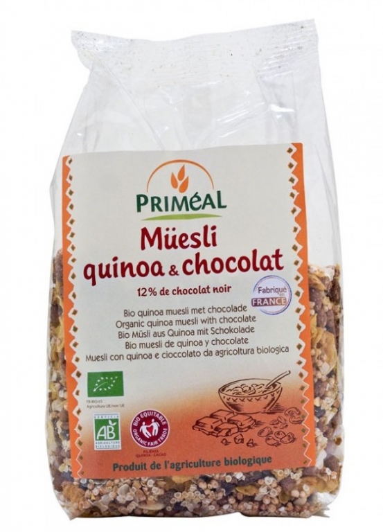 Musli quinoa ciocolata eco 350g - PRIMEAL