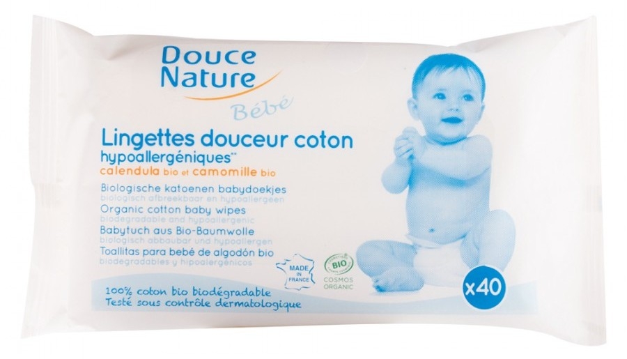 Servetele umede bumbac bebe 40b - DOUCE NATURE