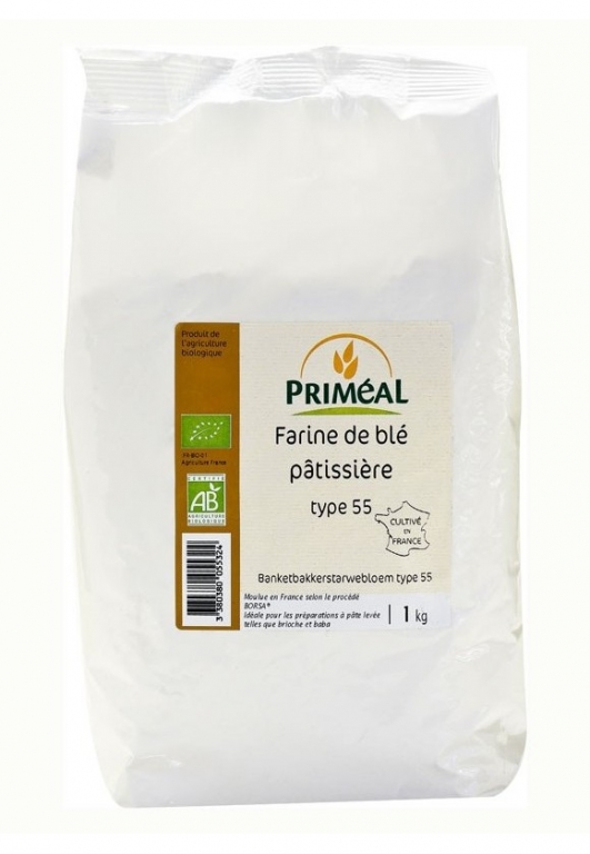 Faina grau alba T550 eco 1kg - PRIMEAL