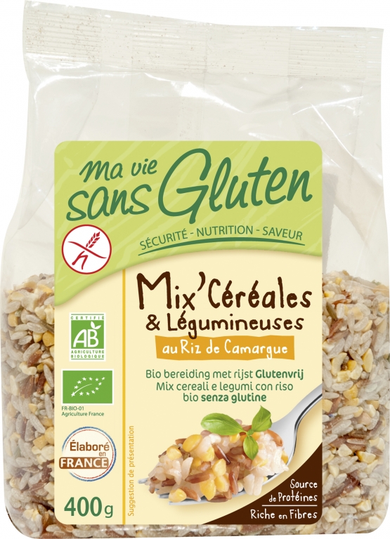 Mix cereale leguminoase orez Camargue eco 400g - MA VIE SANS GLUTEN