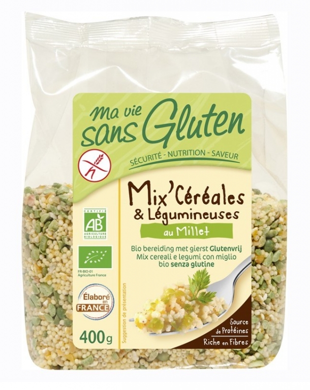 Mix cereale leguminoase mei eco 400g - MA VIE SANS GLUTEN