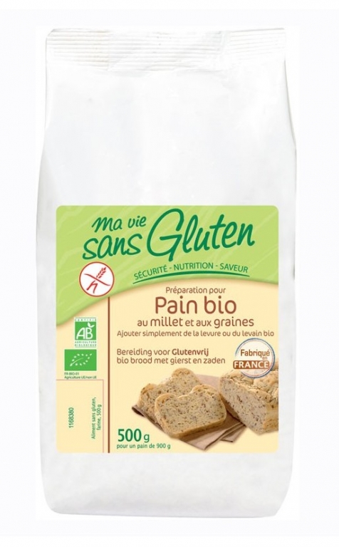 Premix paine mei seminte fara gluten eco 500g - MA VIE SANS GLUTEN