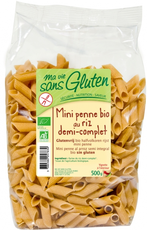 Paste penne orez semiintegral eco 500g - MA VIE SANS GLUTEN