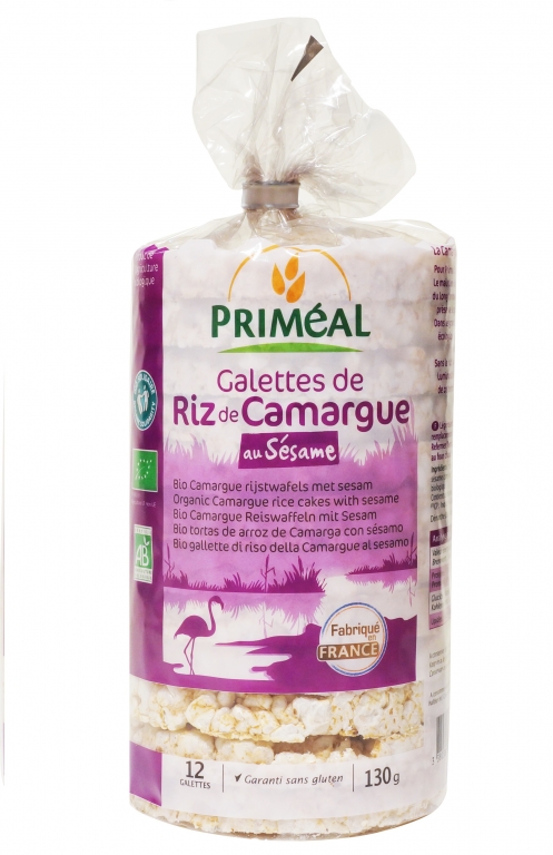 Rondele expandate orez Camargue susan cu sare eco 130g - PRIMEAL
