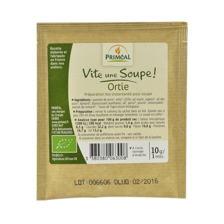 Supa cartofi urzici plic eco 10g - PRIMEAL