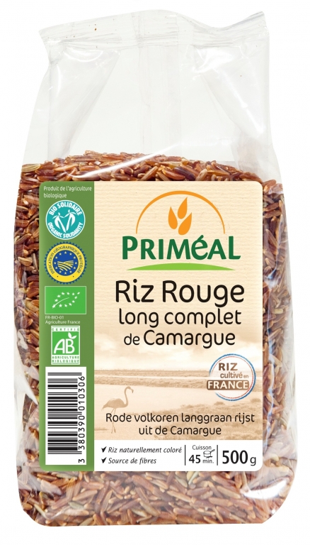 Orez rosu lung integral Camargue eco 500g - PRIMEAL