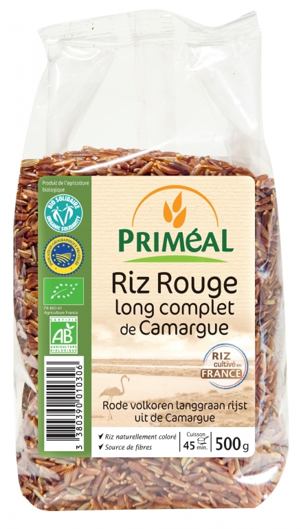 Orez rosu lung integral Camargue eco 500g - PRIMEAL