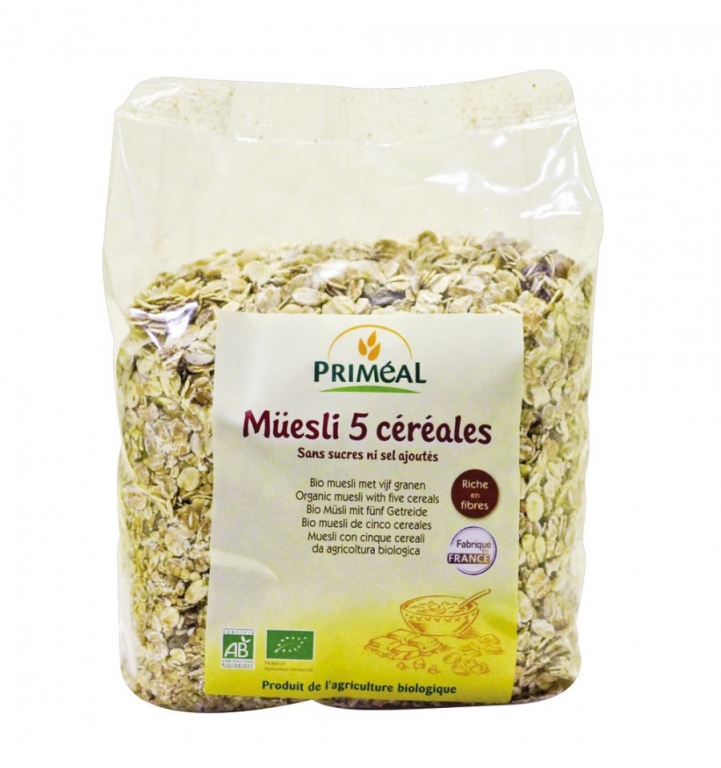 Musli 5cereale fara zahar eco 500g - PRIMEAL