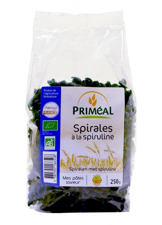 Paste spirale grau spirulina eco 250g - PRIMEAL