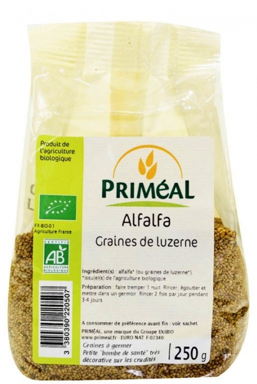 Seminte lucerna [alfalfa] pt germinat eco 250g - PRIMEAL