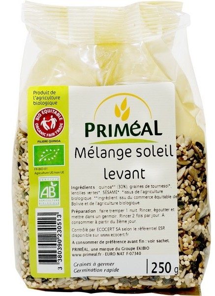 Mix seminte rasarit soare pt germinat eco 250g - PRIMEAL