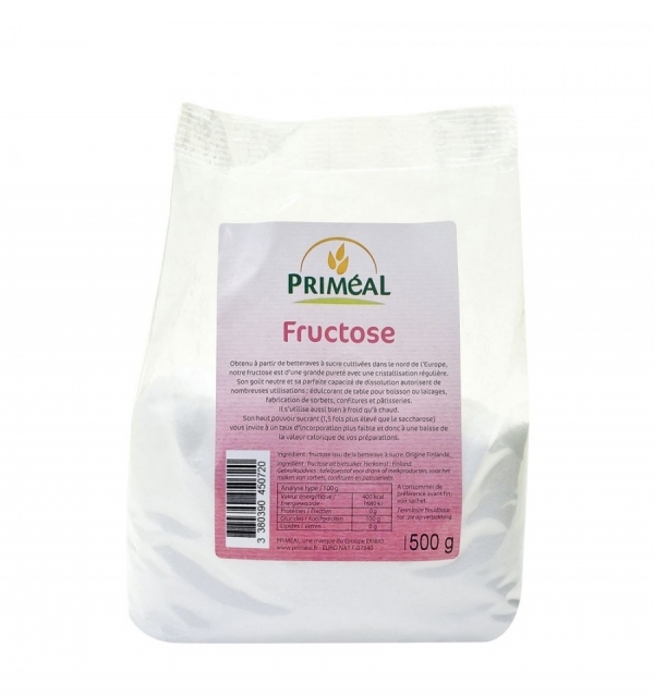 Fructoza cristalizata bio 500g - PRIMEAL