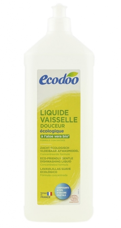 Detergent lichid vase aloe vera {m} 1L - ECODOO