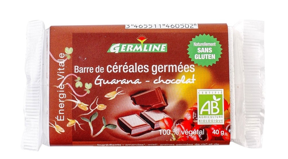 Baton cereale germinate guarana ciocolata eco 40g - GERMLINE