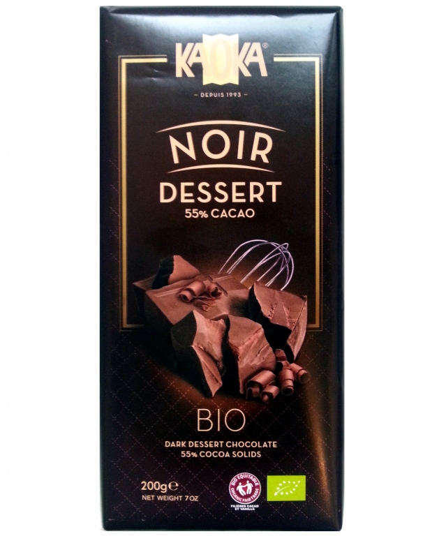 Ciocolata neagra 55% Noir Dessert eco 200g - KAOKA