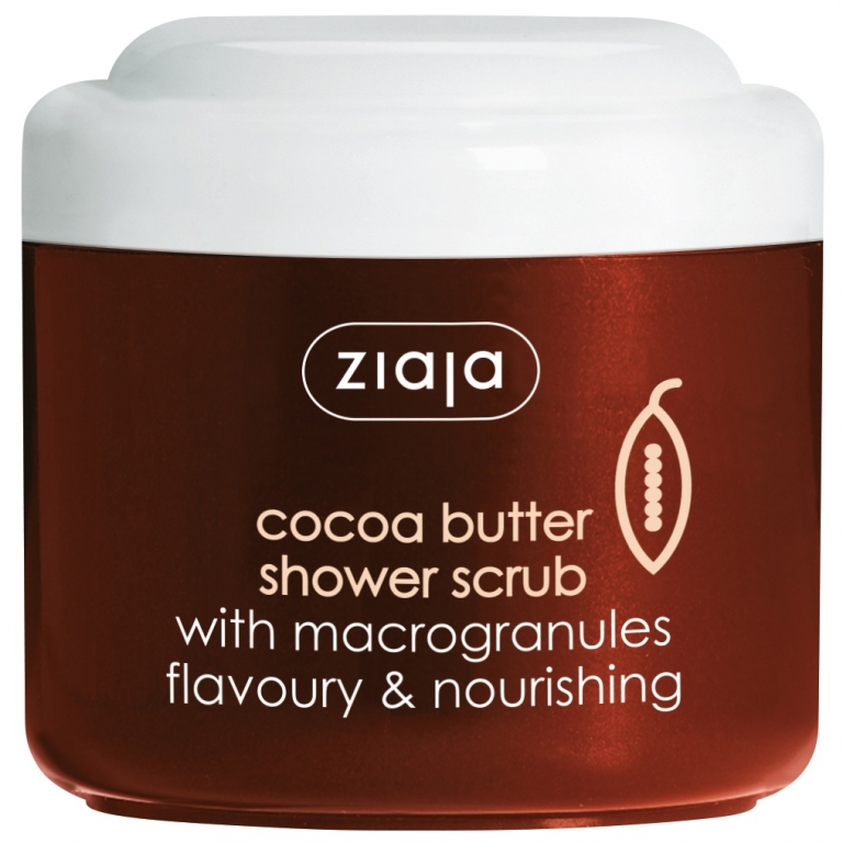 Scrub dus nutritiv macrogranule unt cacao 200ml - ZIAJA