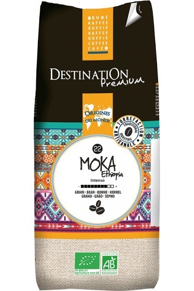 Cafea boabe arabica nr22 Moka Etiopia eco 1kg - DESTINATION