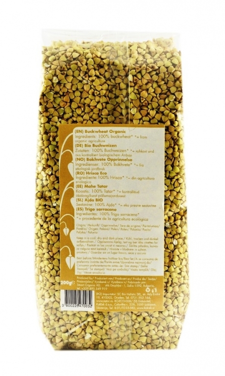 Hrisca cruda integrala boabe eco 500g - SMART ORGANIC