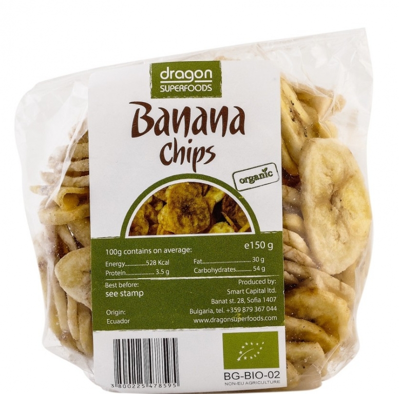 Banane uscate rondele eco 150g - DRAGON SUPERFOODS