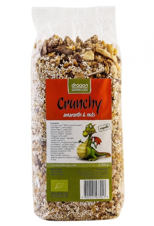 Musli crocant amarant nuci eco 300g - DRAGON SUPERFOODS