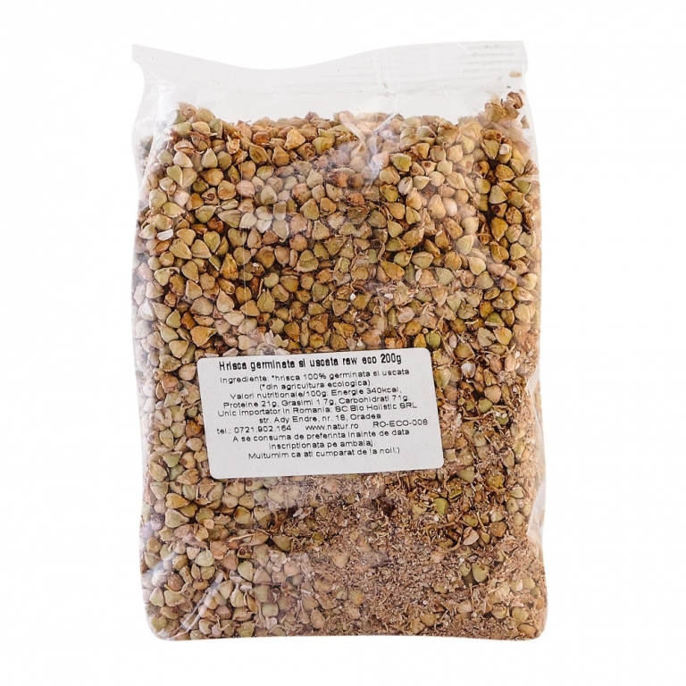 Hrisca germinata boabe eco 200g - DRAGON SUPERFOODS