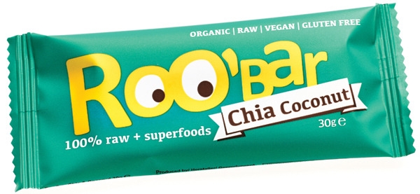 Baton chia cocos raw bio 30g - ROOBAR