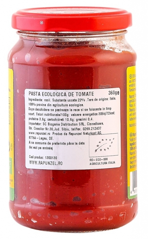 Pasta tomate eco 360g - RAPUNZEL