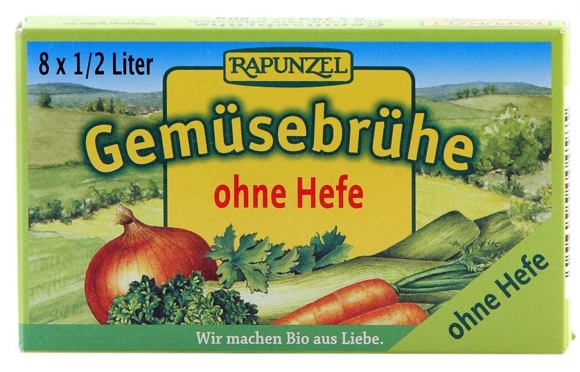 Cubulete supa legume fara drojdie cu sare eco 8x10,5g - RAPUNZEL