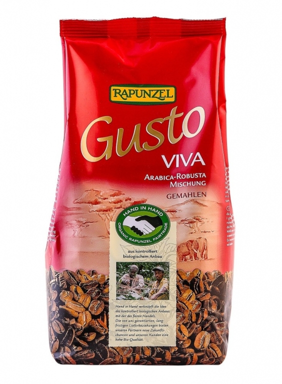 Cafea macinata arabica Gusto Viva eco 500g - RAPUNZEL