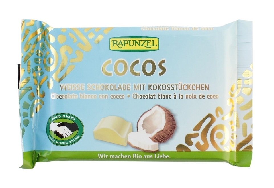 Ciocolata alba cocos eco 100g - RAPUNZEL