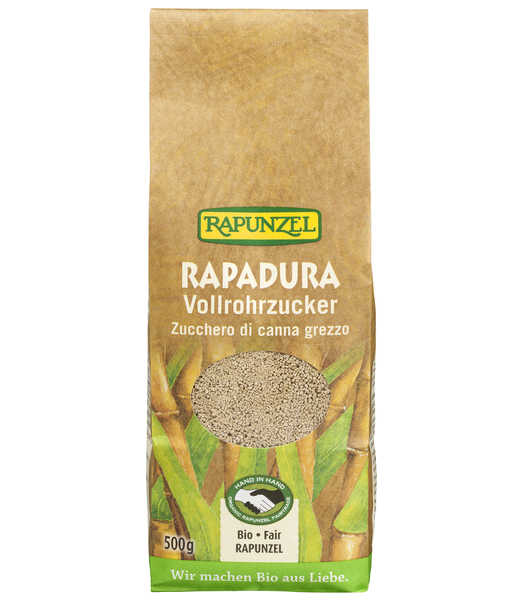 Zahar integral suc trestie Rapadura eco 500g - RAPUNZEL