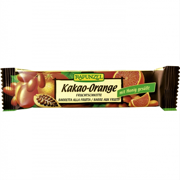 Baton fructe cacao portocale eco 40g - RAPUNZEL