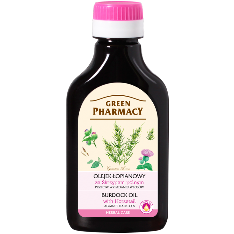 Ulei par imp caderii brusture coada calului 100ml - GREEN PHARMACY