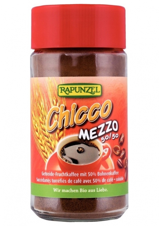 Cafea instant cu cafeluta cereale Chicco mezzo eco 100g - RAPUNZEL