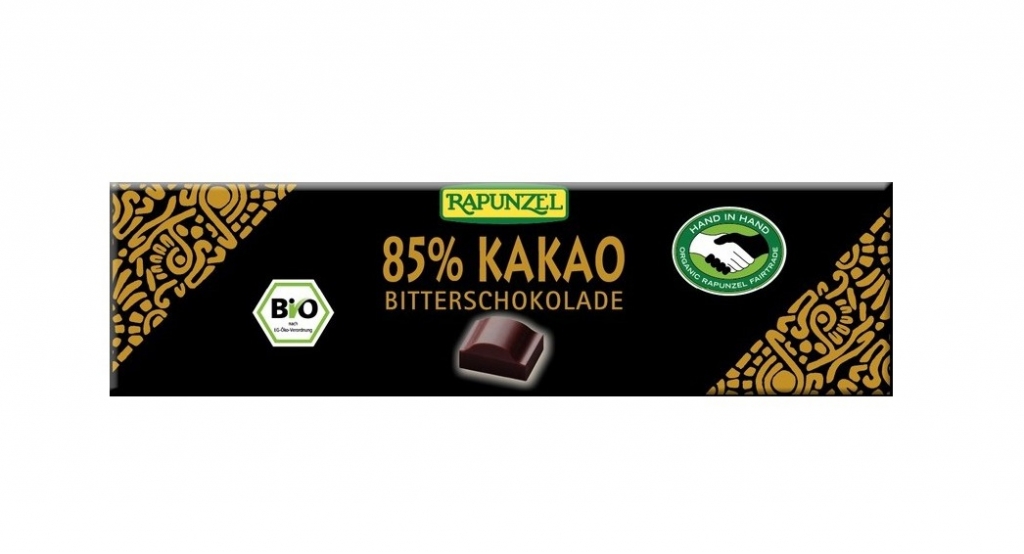 Ciocolata neagra 85%cacao eco 20g - RAPUNZEL