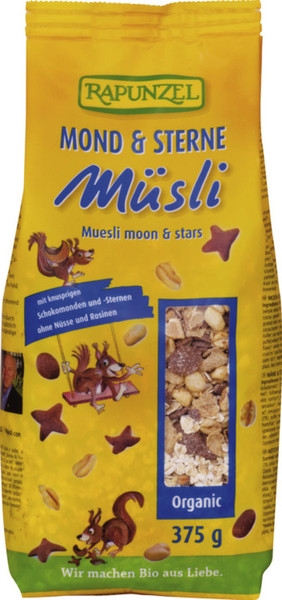 Musli ciocolata forme luna stele eco 375g - RAPUNZEL