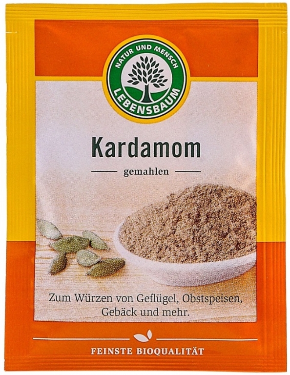 Condiment cardamom verde macinat eco 10g - LEBENSBAUM