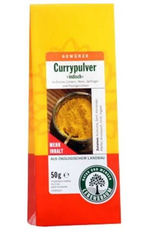 Condimente curry indian eco 50g - LEBENSBAUM