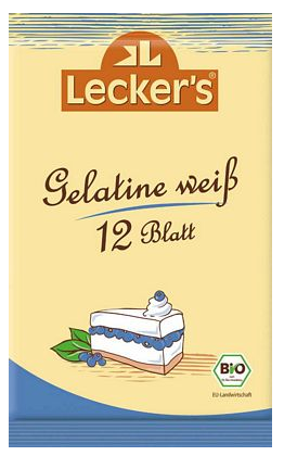 Gelatina porc 12foite bio 20g - LECKER`S