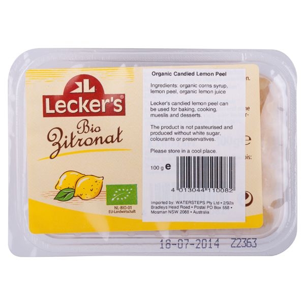 Coaja lamaie confiata cuburi 100g - LECKER`S