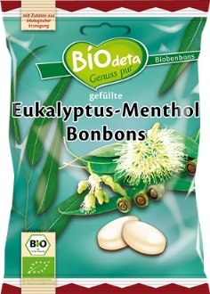 Bomboane eucalipt mentol eco 75g - BIODETA