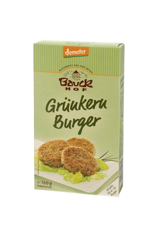 Premix burger vegan integral nucleu verde 160g - BAUCK HOF