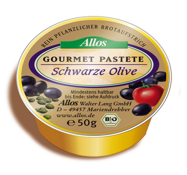 Pate vegetal masline negre 50g - ALLOS