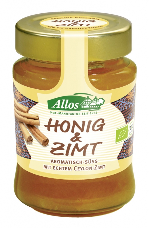 Miere poliflora cu scortisoara bio 250g - ALLOS